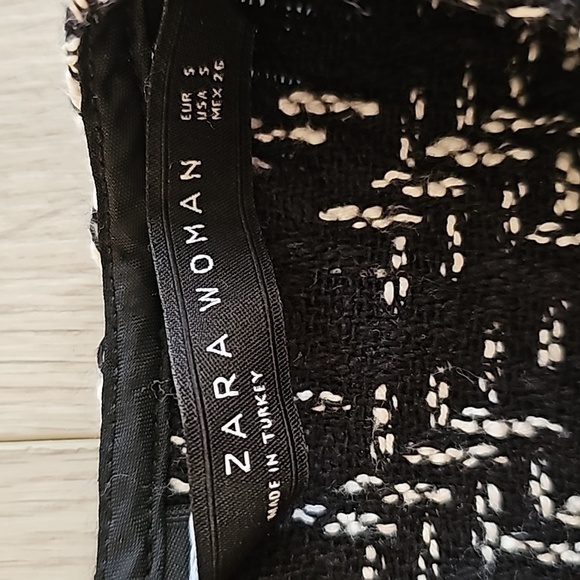 Zara Tweed Houndstooth Peplum, Sm - Picture 9 of 12